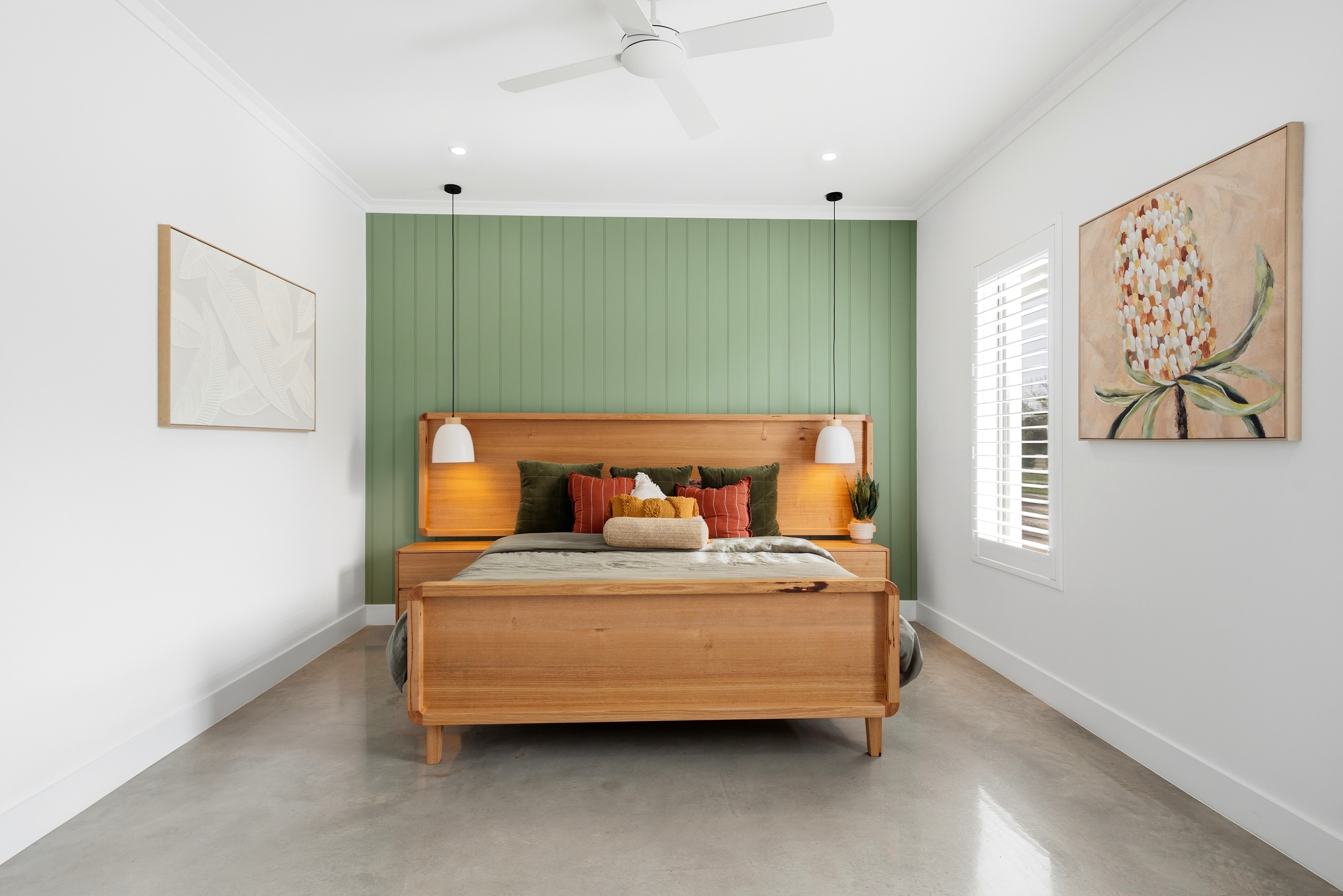 Custom bedroom built by Summerley Homes